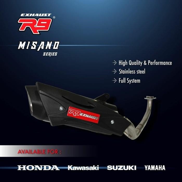 Knalpot R9 MISANO SONIC 150 R FI / SUPRA GTR 150 ORIGINAL Import