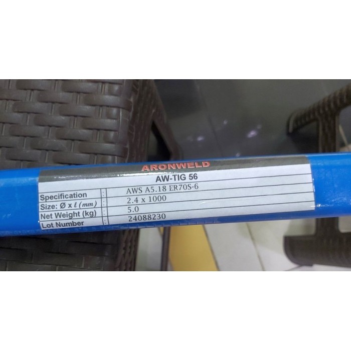 Terlaris Kawat Las Besi Tig 56 Aws Er70S-6 3.2Mm Aronweld