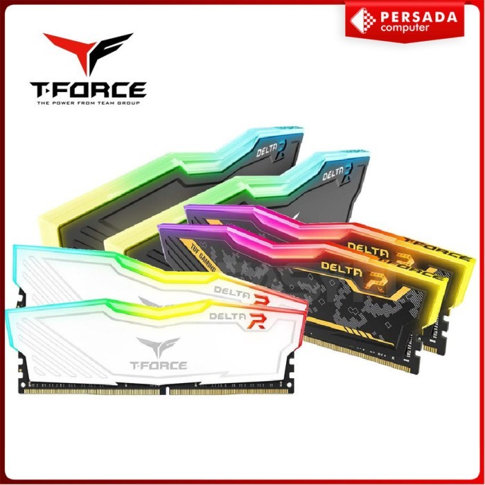 TEAM T-FORCE DELTA RGB (2X16) PC-3600 32GB DDR4 KIT 3600MHZ - HITAM
