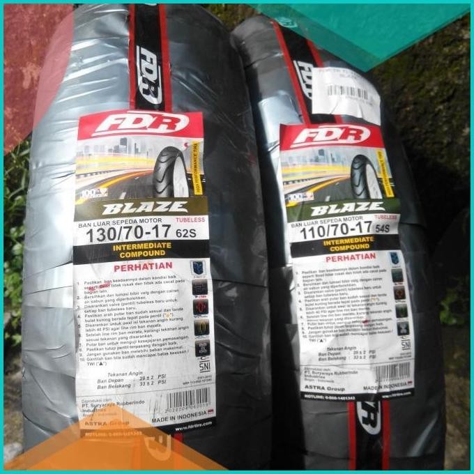 Ban Supermoto FDR Blaze 17 - 110 & 130 KLX 150 Dtracker Depan Belakang