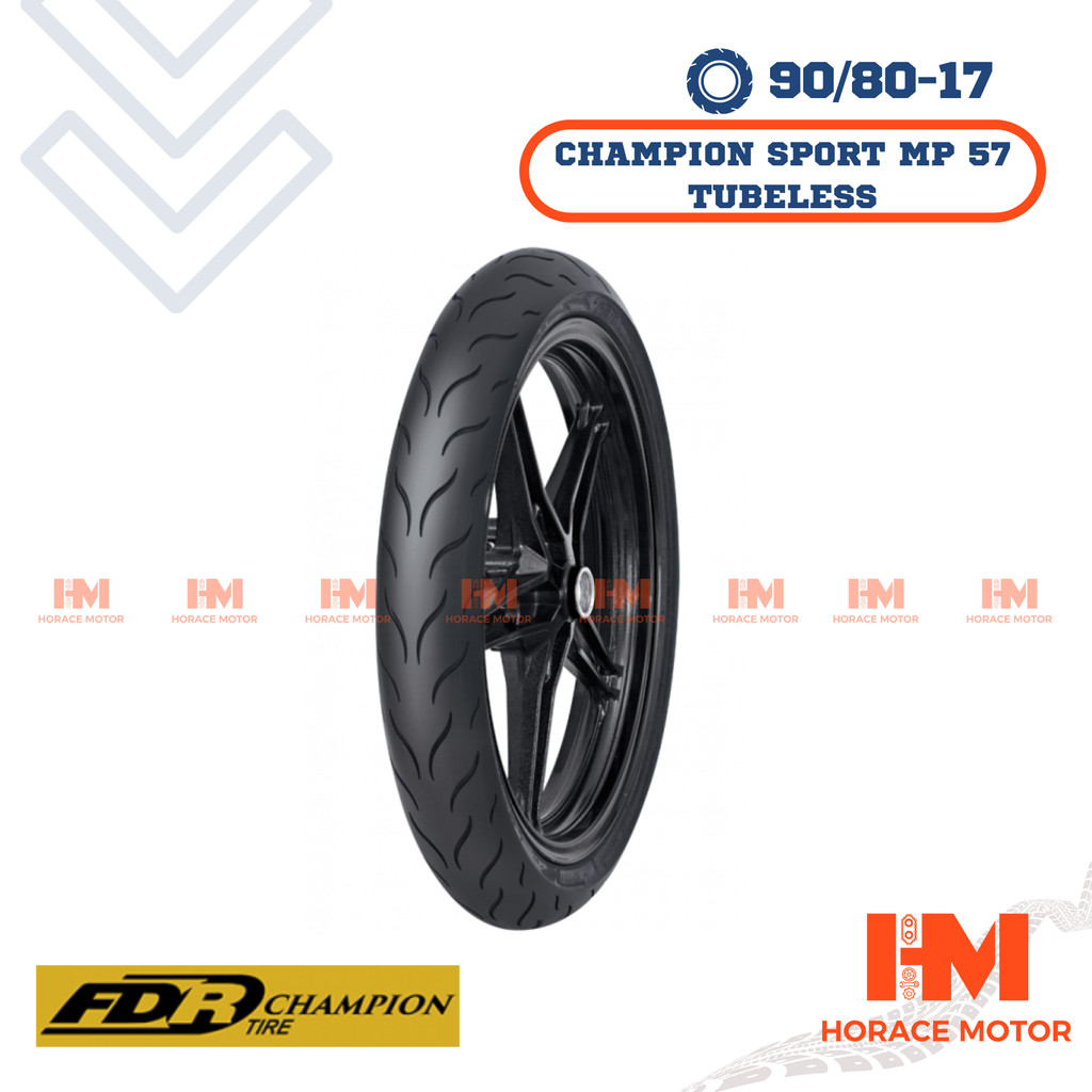 [HRC]FDR Champion Sport MP 57 90/80-17 Ring 17 90/80 Ban Motor Tubeless Tubles