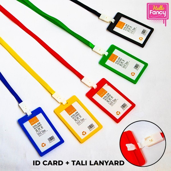 

Name Tag ID CARD Holder Nilon + Tali Lanyard / Nametag / Id Card Murah