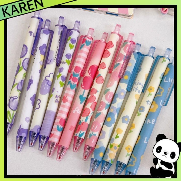 

Vee Karen 6 Pcs/Set Gel Pens Perlengkapan Kantor Sekolah Kreatif Alat