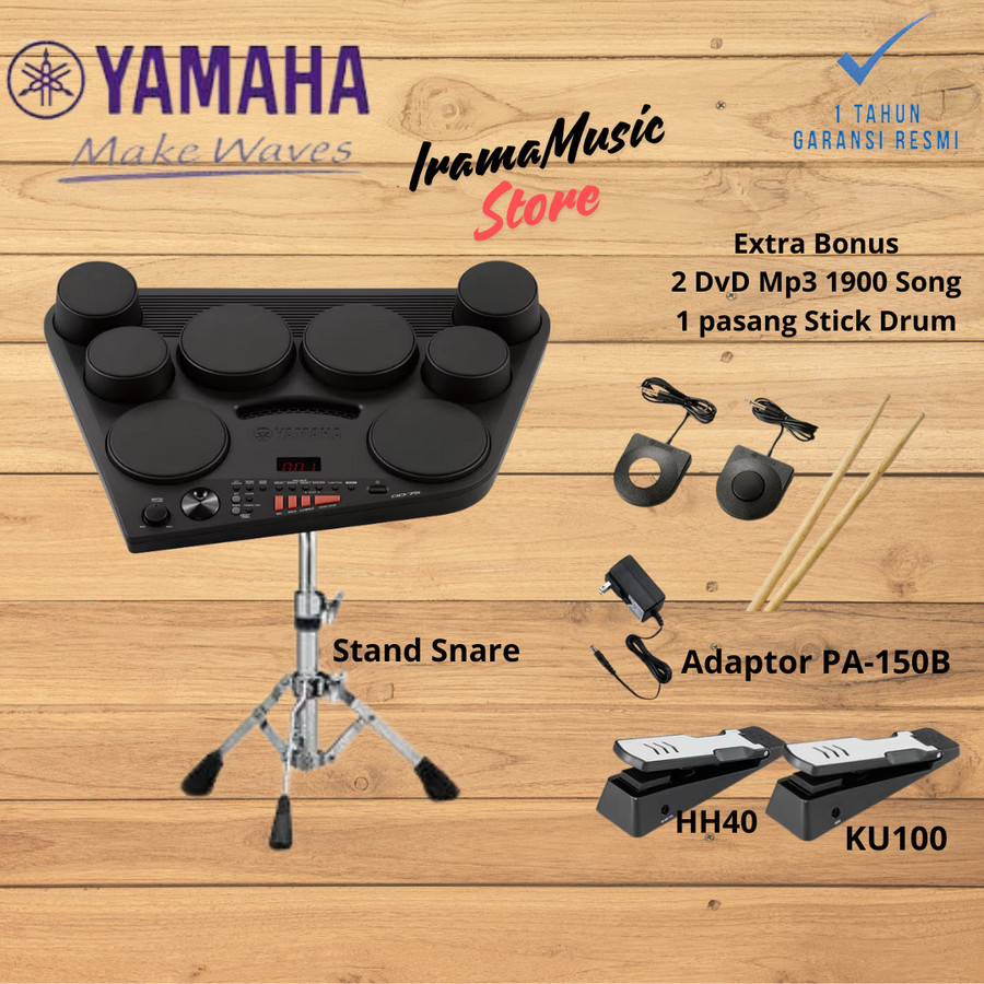Yamaha Drum Pad Elektrik Digital DD-75 / DD75 / DD 75 - DD75 + Stand