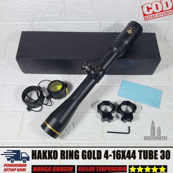 TELESKOP HAKKO RING GOLD 4-16X44 TUBE 30 MM TERMURAH