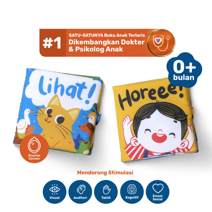

Bana Tentang Anak - Bundle 2 Soft Book Horeee! & Lihat! L Buku Tummy Time