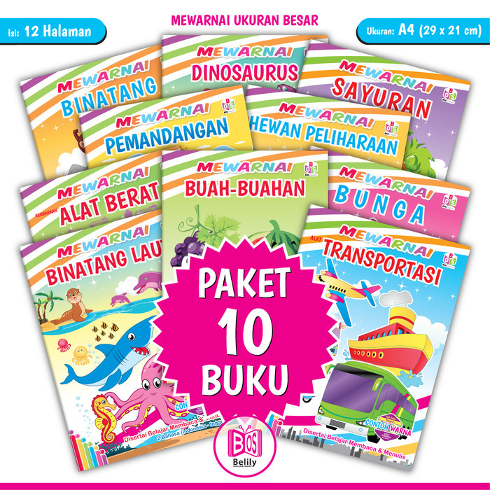 

Bana Paket Hemat - Buku Mewarnai Anak Tk Paud - Seri Pengetahuan