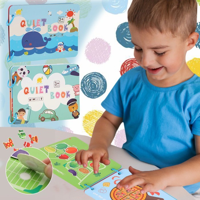 

Bana Quiet Velcro Activity Book / Buku Aktivitas Tempel Anak Balita Paud Tk