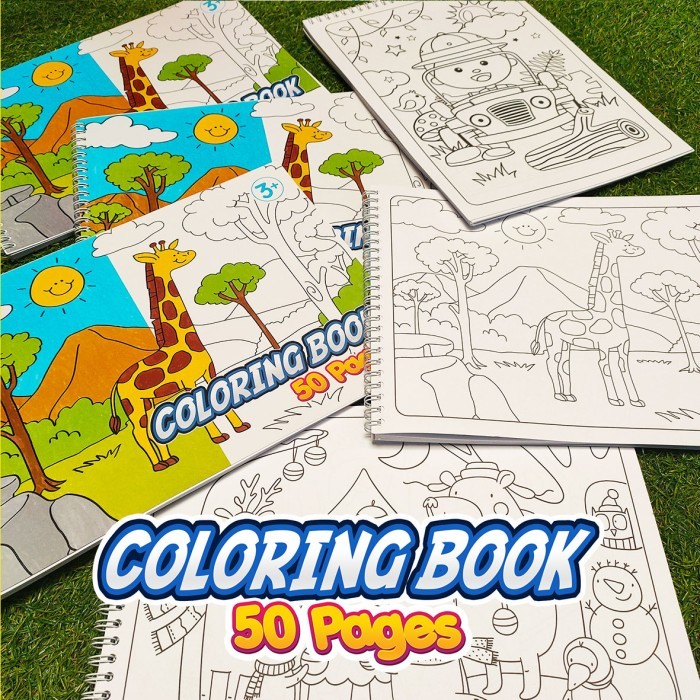 

Bana Buku Mewarnai Anak - Coloring Book (50 Tema Menarik) Souvenir Ultah