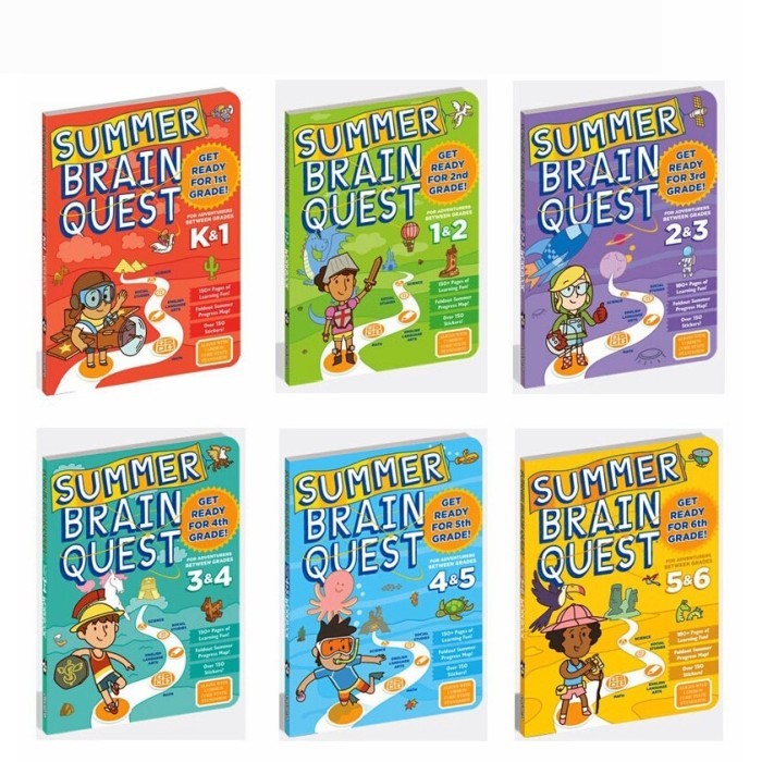 

Bana Buku Impor Summer Brain Quest, Buku Pengetahuan Impor Brain Quest Anak