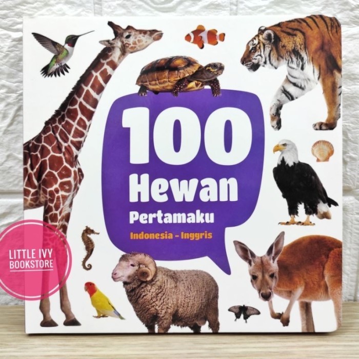 

Bana 100 Hewan Pertamaku Bilingual Indonesia Inggris. Buku Anak Mizan