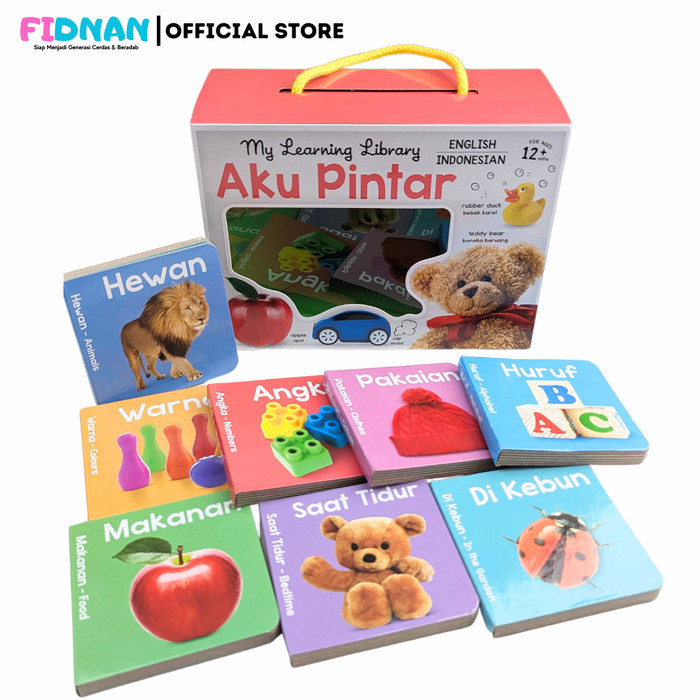 

Bana My Learning Library Aku Pintar (Bilingual English Indonesian) - Buku Anak Bayi Usia 1-3 Tahun -
