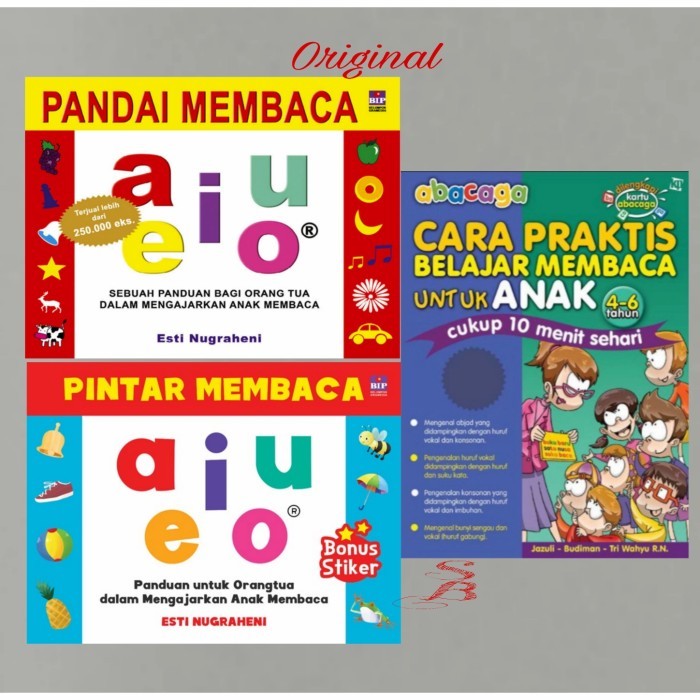 

Bana Buku Pintar Pandai Membaca Aiueo Abacaga Cara Praktis Belajar Anak