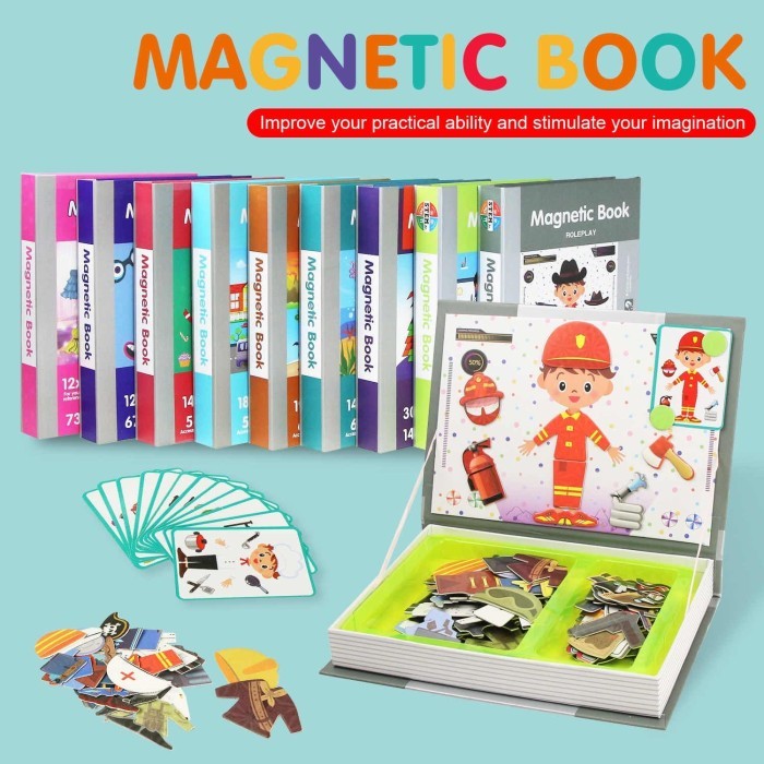 

Bana Buku Aktivitas Puzzle Anak Magnetic Book Import - Ot2031