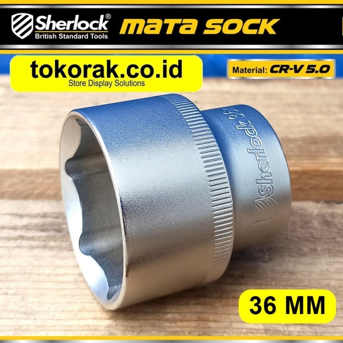 MATA KUNCI SOK 36 MM 1/2 INCH 6 PT SHERLOCK - MATA SHOCK