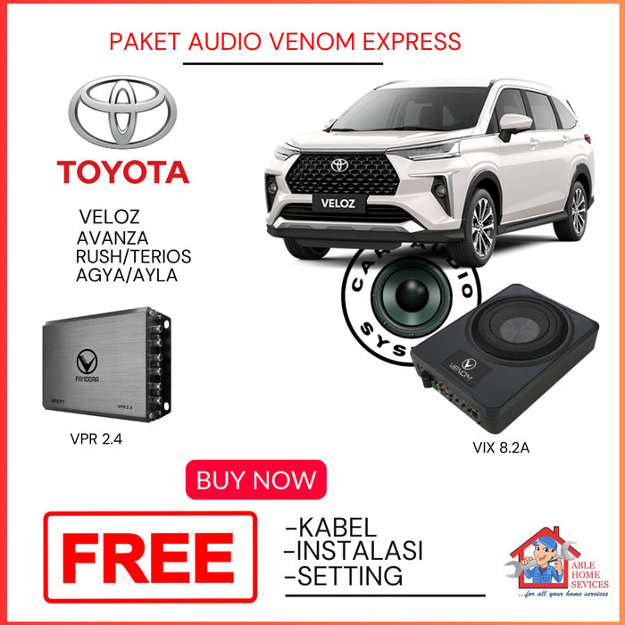 Terhemat Paket Audio Mobil Avanza Veloz Venom Express (Home Service)