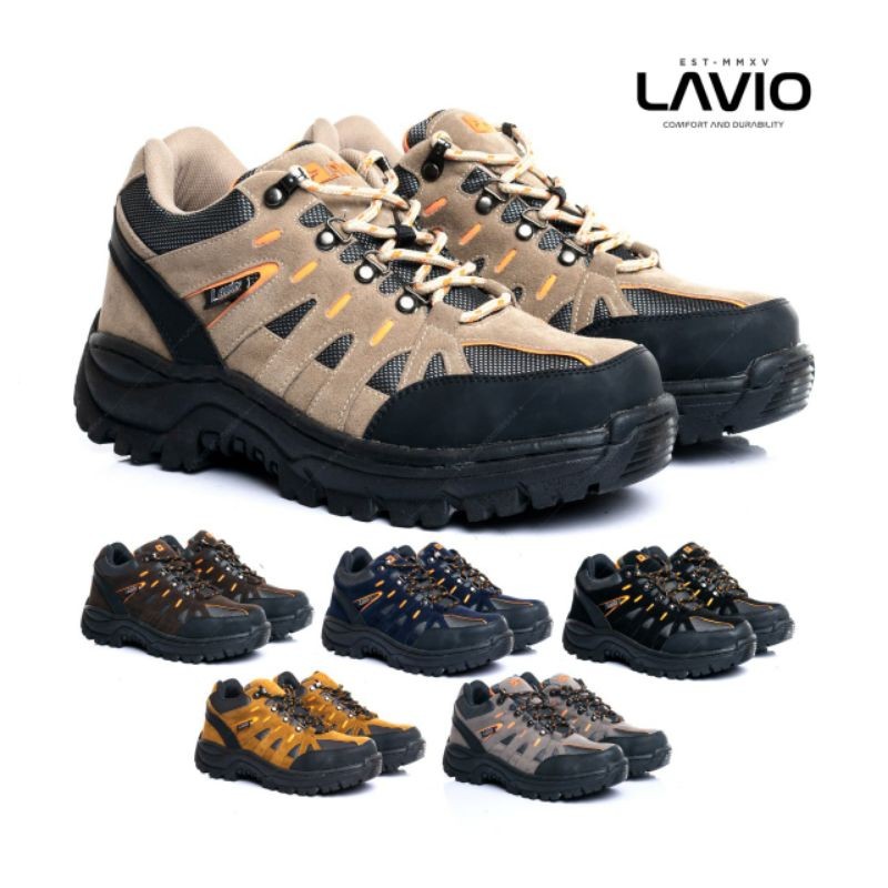 Sepatu Safety Pria Ujung Besi Original Lavio Footwear Septi Kerja Proyek Lapangan