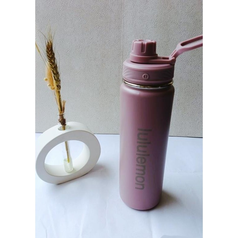Tumbler Botol Num Lululemon Lengkap Tag 710Ml Stainless Tahan Panas Dan Dingin