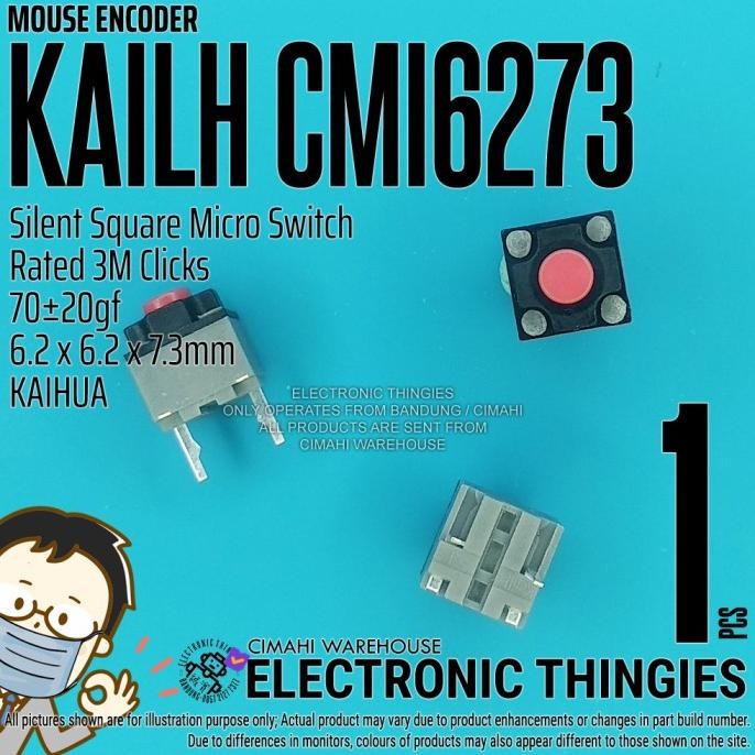 Baru CMI6273 KAILH 7.3mm SILENT MICRO SWITCH MOUSE thingie43 Ayo Order
