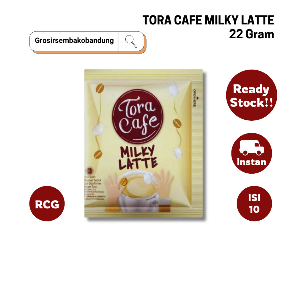 

TORA CAFE KOPI INSTANT MILKY LATTE RCG 10x22g - 1 RCG - Kota Bandung