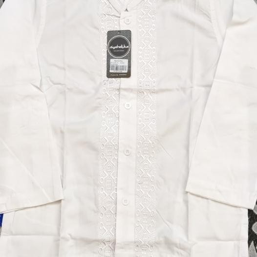 Baju Koko Remaja / Anak Tanggung Putih Syahdika Lengan Panjang