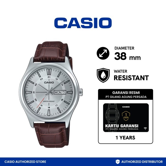 CASIO Jam Tangan Pria Analog MTP-V006L-7CUDF