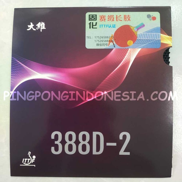 Dawei 388 D-2 Saviga Ox - Karet Bintik Bertahan Panjang Long Pips 388D