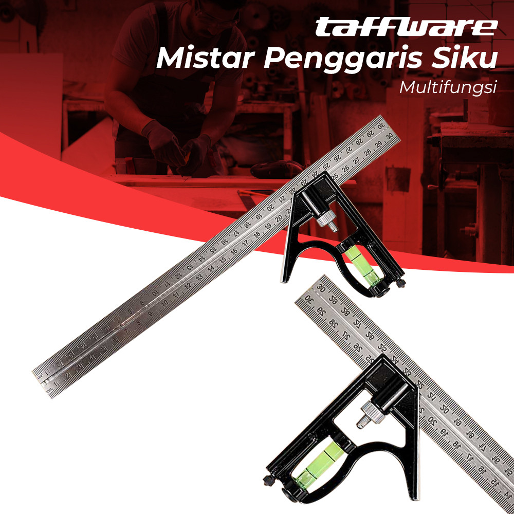 

Mistar Penggaris Siku Adjustable Angle Ruler Waterpass 305mm - ZEAST