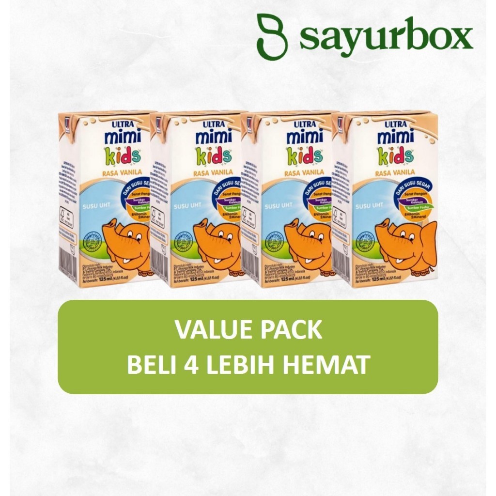 

Bundle 4x Ultra Mimi UHT Vanila 125 ml