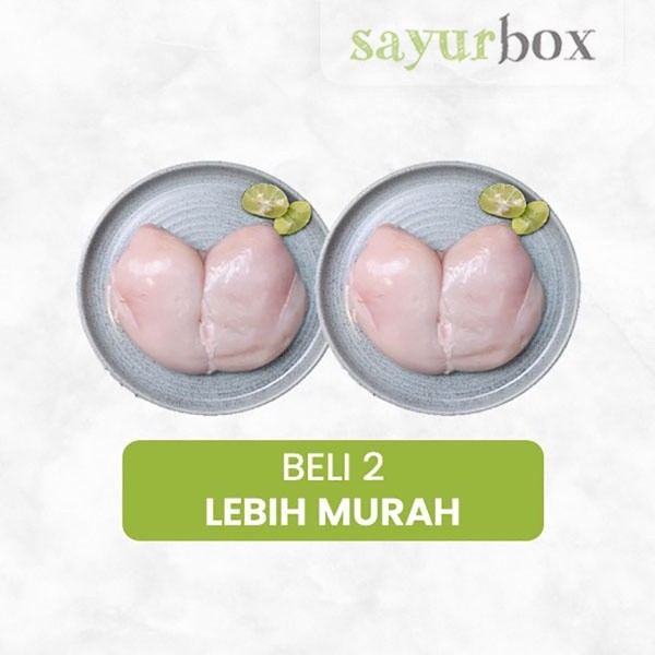 

Bundling - 2 x Berkah Chicken Boneless Dada Probiotik Organik 450 gram Sayurbox