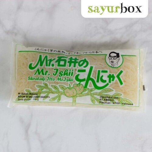 

Mr Ishii Mie Shirataki Konyaku Basah 200 gram Sayurbox