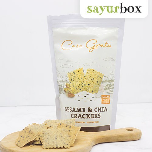

Casa Grata Snack Crackers Sesame and Chia 70 gram Sayurbox