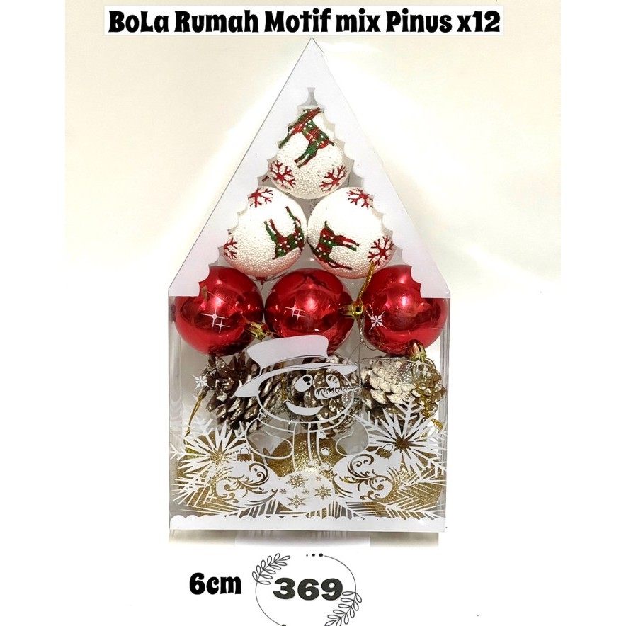 Hiasan Natal Bola 6Cm