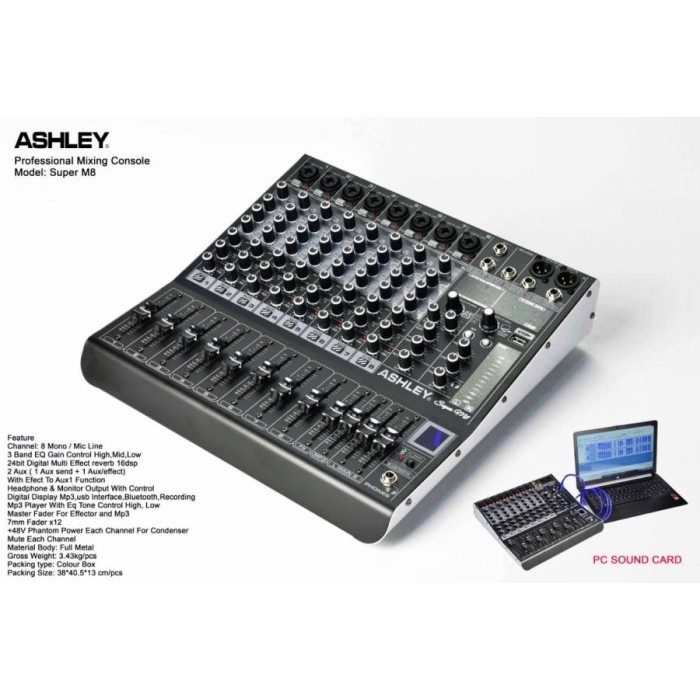 mixer ashley super m8 / superm8 original ashley