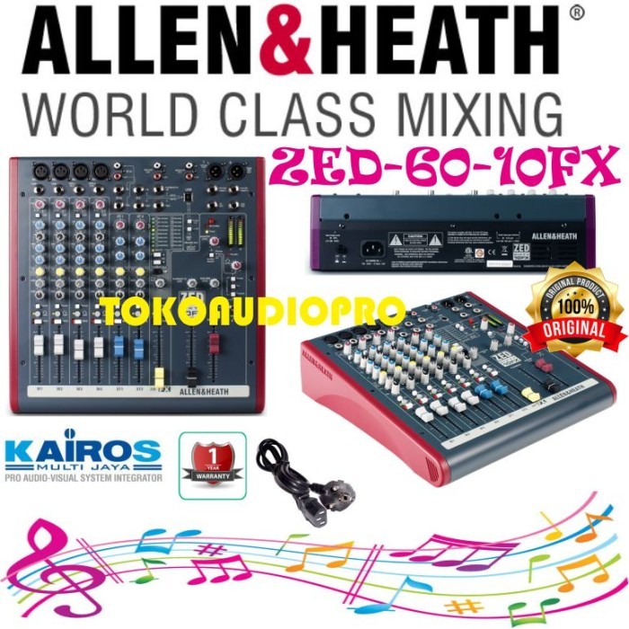 allen&heath zedsixty 10fx zed60-10fx zed 6010fx mixer audio