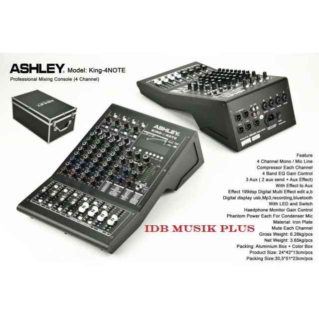 Mixer 4 Channel Ashley King4 Note King 4 Note Original Ashley