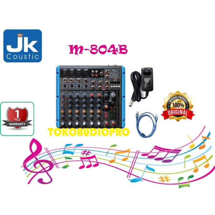 JK Coustic M804B Mixer Audio with Effect