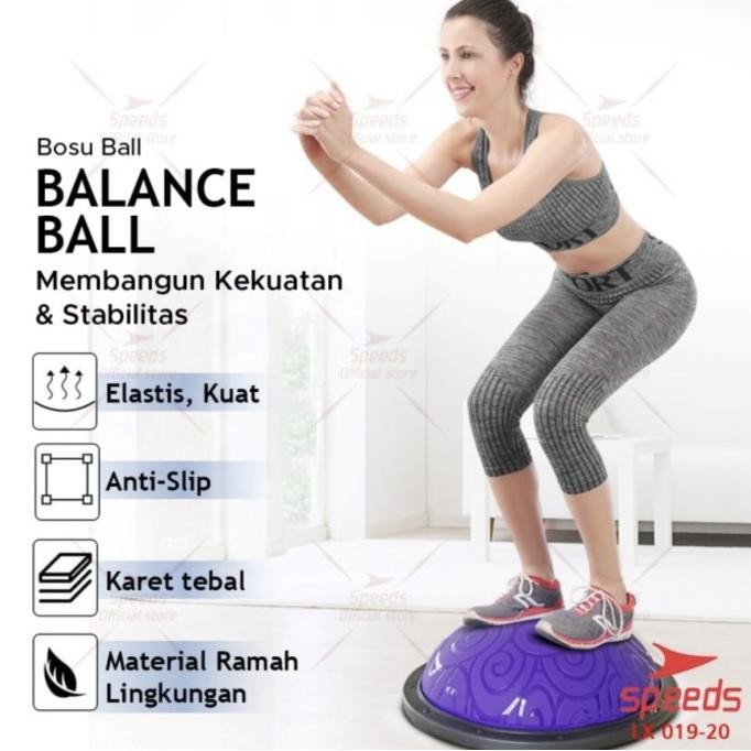 Balance Pad Bosu Ball Fitness Olahraga Gymball Yoga Speeds Lx019-20 Premium Quality