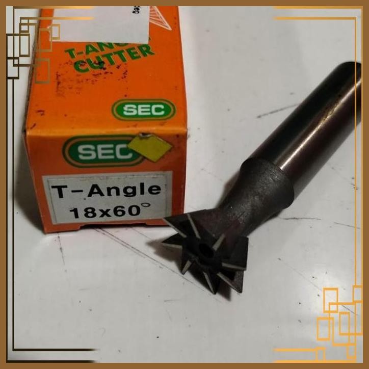 

[JRS] SEC T Angle Cutter 60 Derajat 18x12 10teeth Ekor Burung Dove Tail