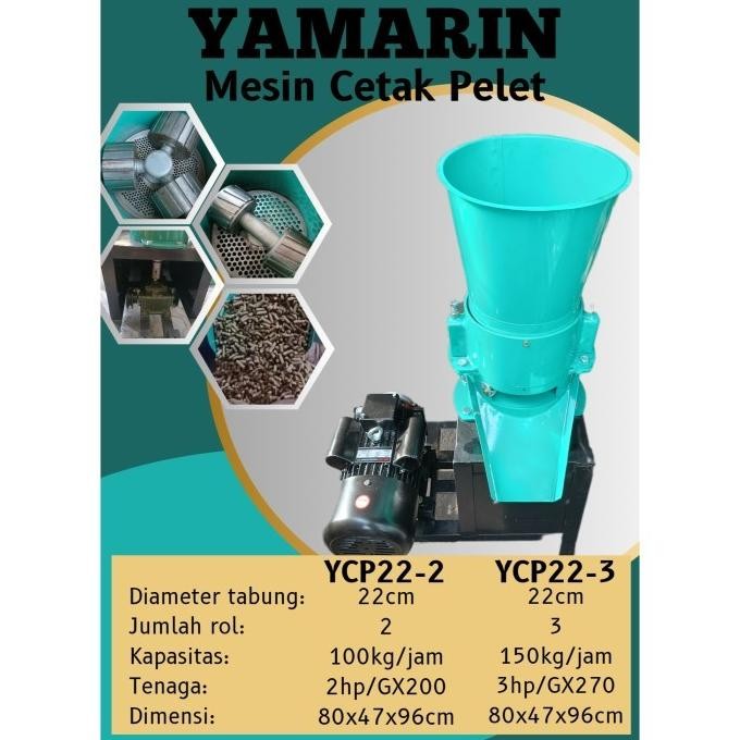 

Good Mesin Cetak Pelet. Diameter 22Cm. 3 Rol. Hasil 4Mm. Buatan