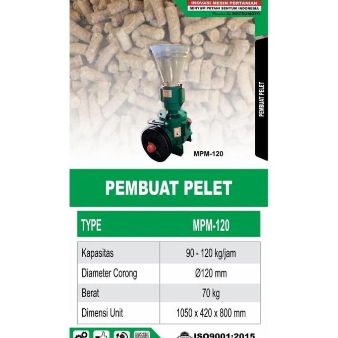Mesin Pelet Mahkota Mpm120 / Mesin Pencetak Pelet Mpm 120 - Mahkota