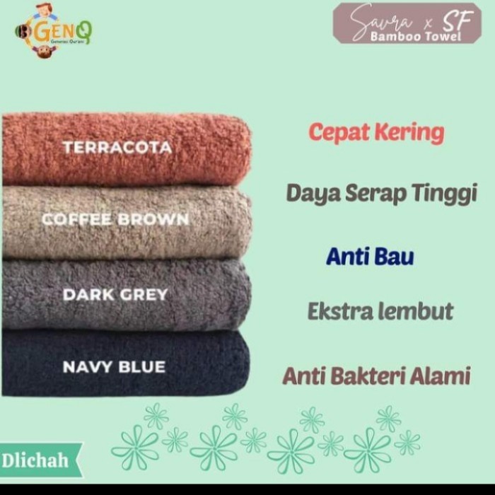 Berkualitas Handuk Savra Dari Serat Bambu Paket 4 Lebih Hemat