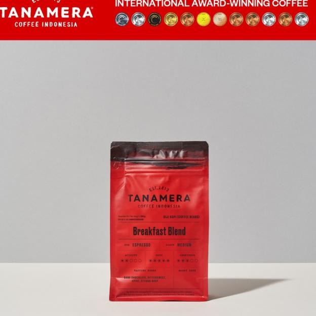 

Breakfast Blend 250g Espresso Coffee Beans / Biji Kopi Tanamera Coffee - 250g, Whole Beans