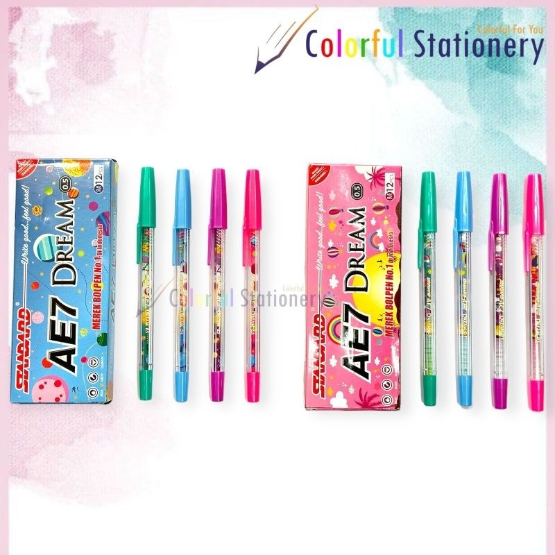 

POTONGAN HARGA PULPEN / BALLP STANDARD AE 7 DREAM (12 PCS) D3