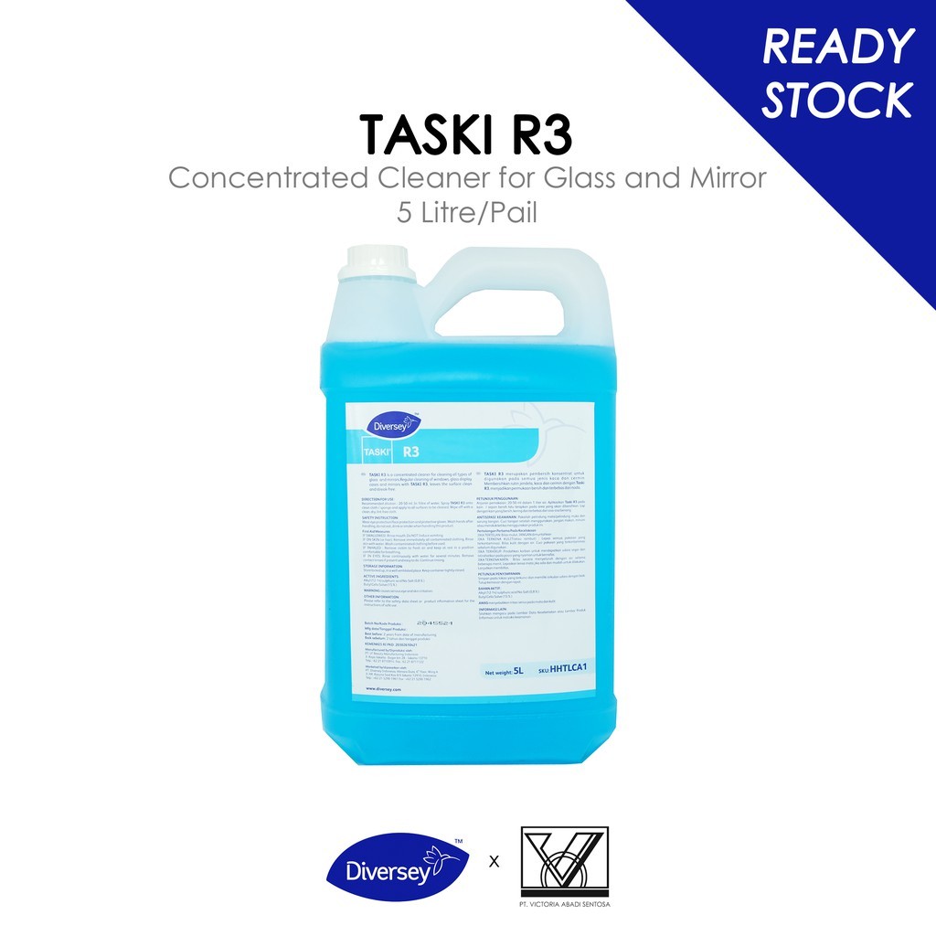 Diversey TASKI R3 - Concentrated Cleaner For Glass and Mirror (Pembersih Kaca)