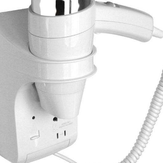 Hair Dryer Jvd Oceanis White + Shaver Wall Mounted
