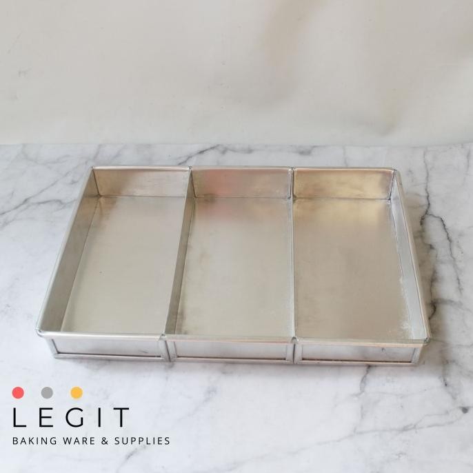 

Loyang Kue Lapis Surabaya Spiku Sekat 3 Persegi Panjang Super Tebal HTS