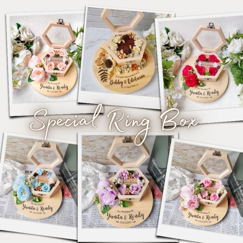 

COD Ringbox Wedding Engagement Kotak Cincin Nikah d-54