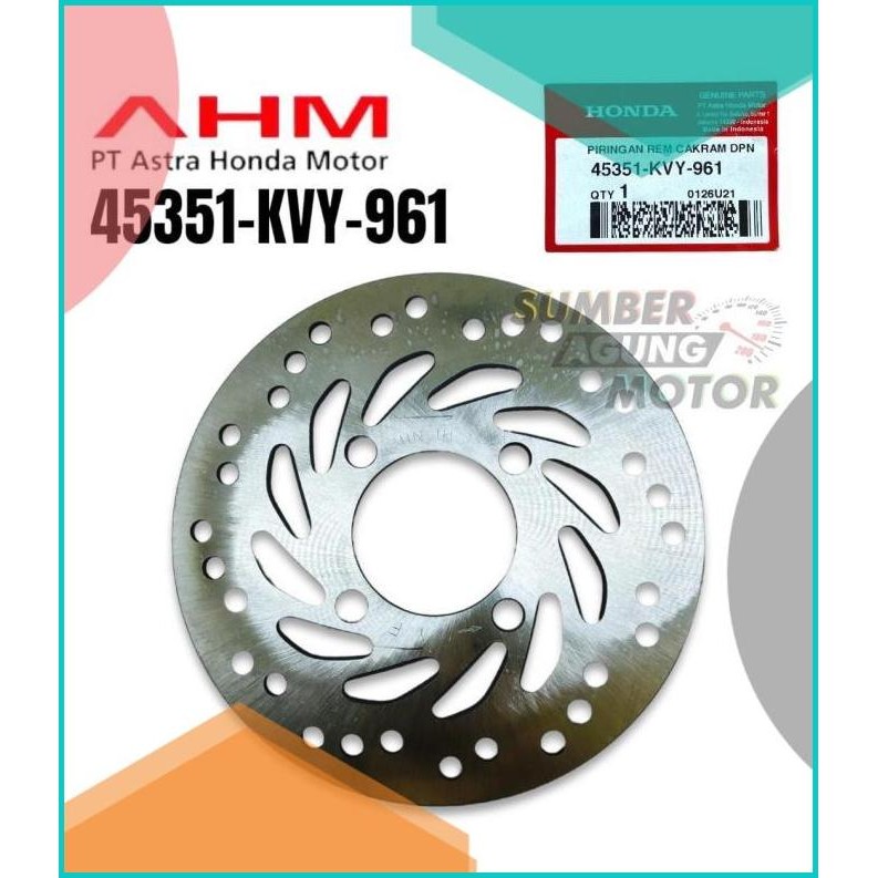 PIRINGAN REM CAKRAM DEPAN BEAT KARBU FI ESP SCOOPY ESP AHM 45351-KVY-