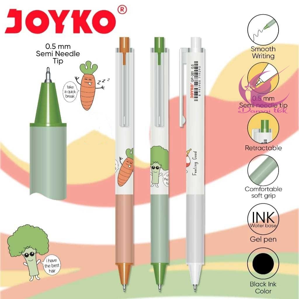 

1pcs Joyko Gel Pen Pulpen Pena GP-381 Feeling Good 0.5 mm